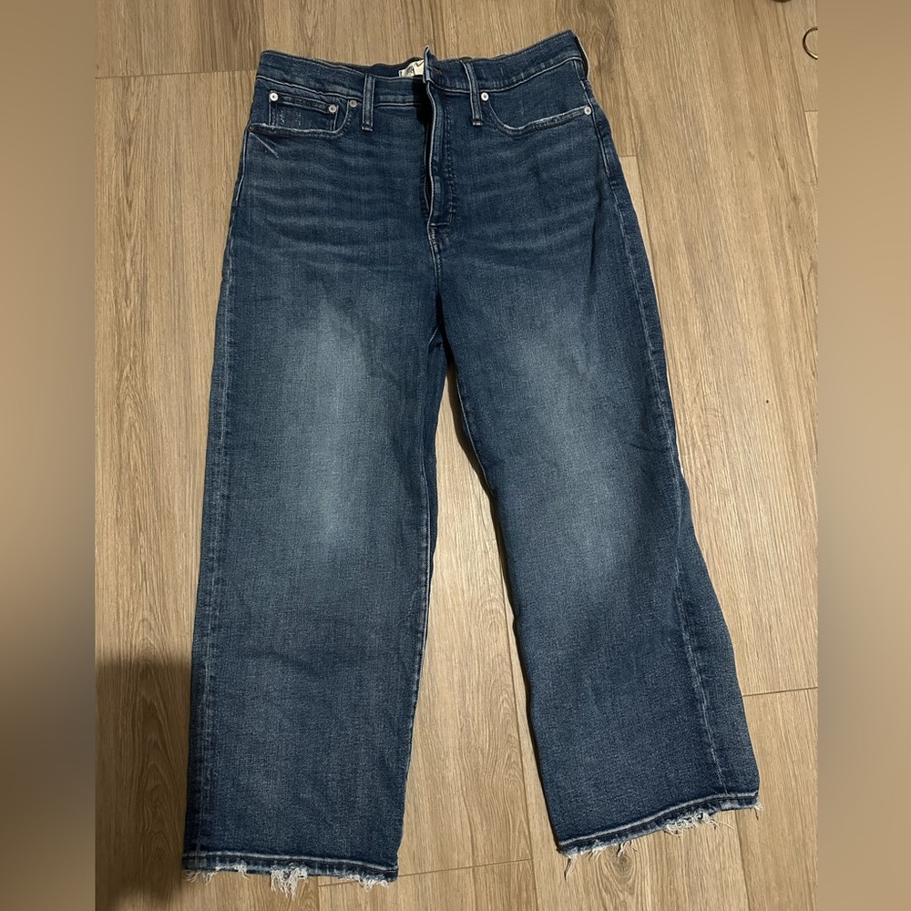 Madewell Slim Wide Leg Cropped Jeans